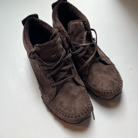 Skechers Women's Bikers-Lineage-Moc-Toe Lace-up Chukka Boot Ankle sneakers sz 9 - Picture 9 of 9